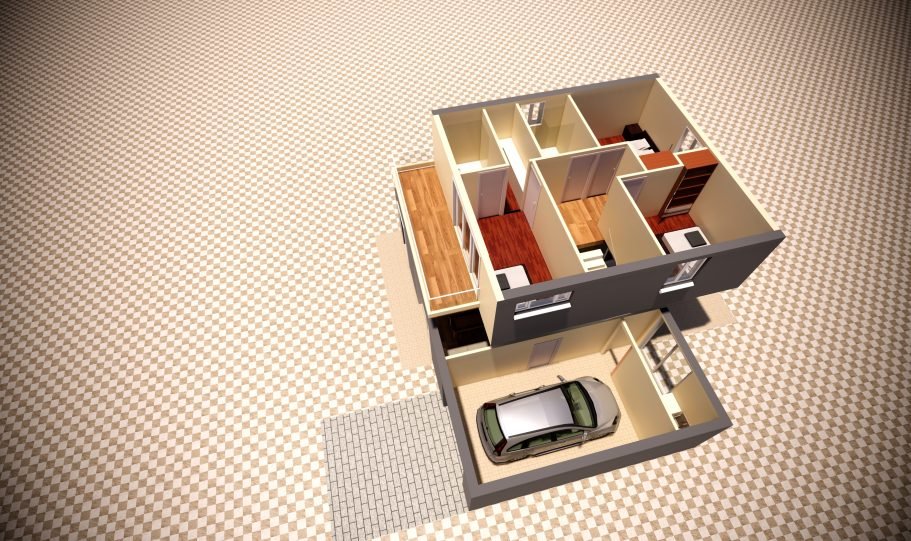 Duplex Design Home Plan – D