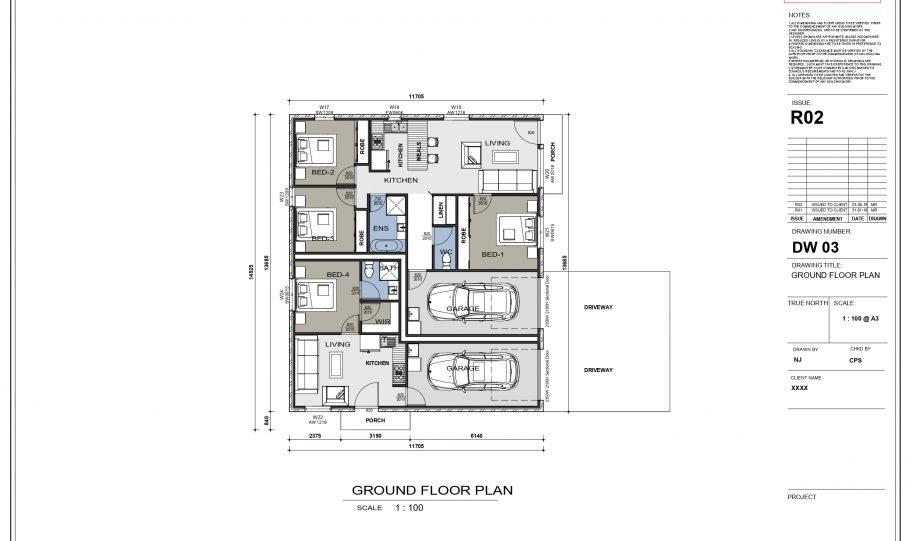 Duplex Design Home Plan – Duk