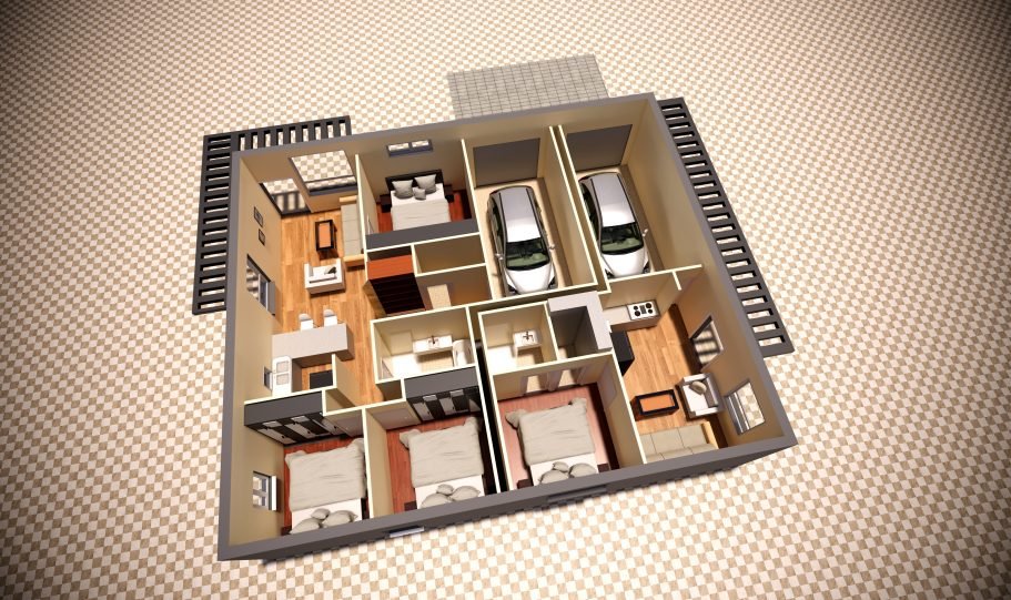 Duplex Design Home Plan – Duk D