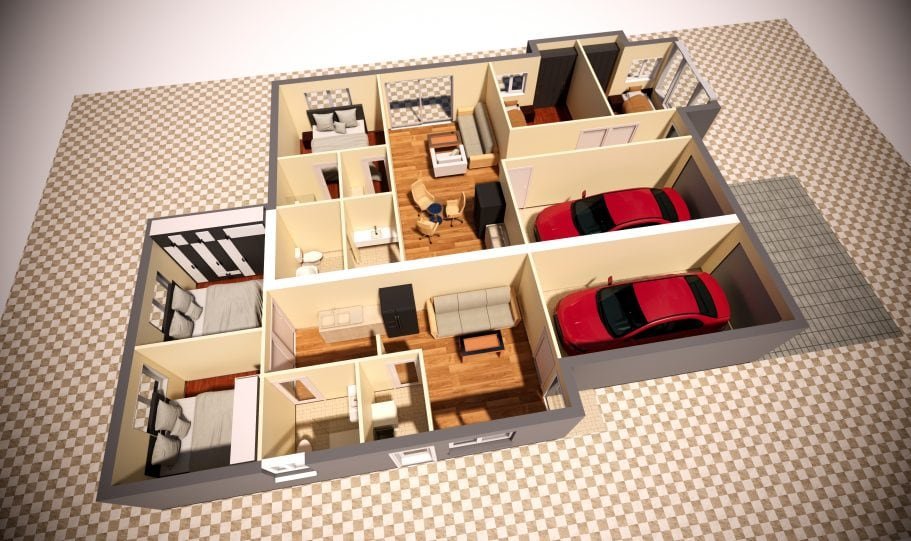 Duplex Design Home Plan – Duk D