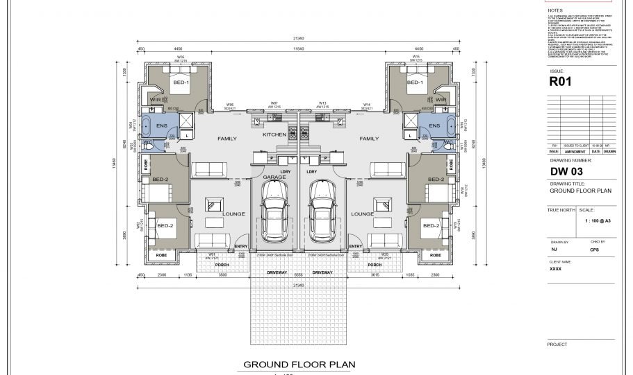 Duplex Design Home Plan – Duk