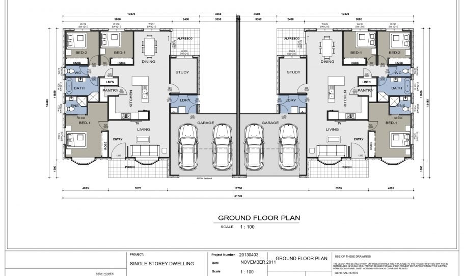 Duplex Design Home Plan – Duk