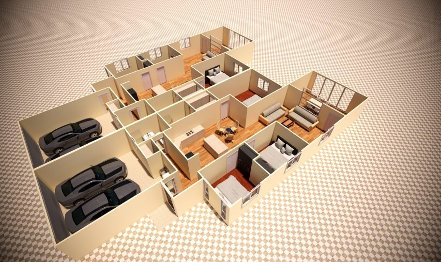 Duplex Design Home Plan – D