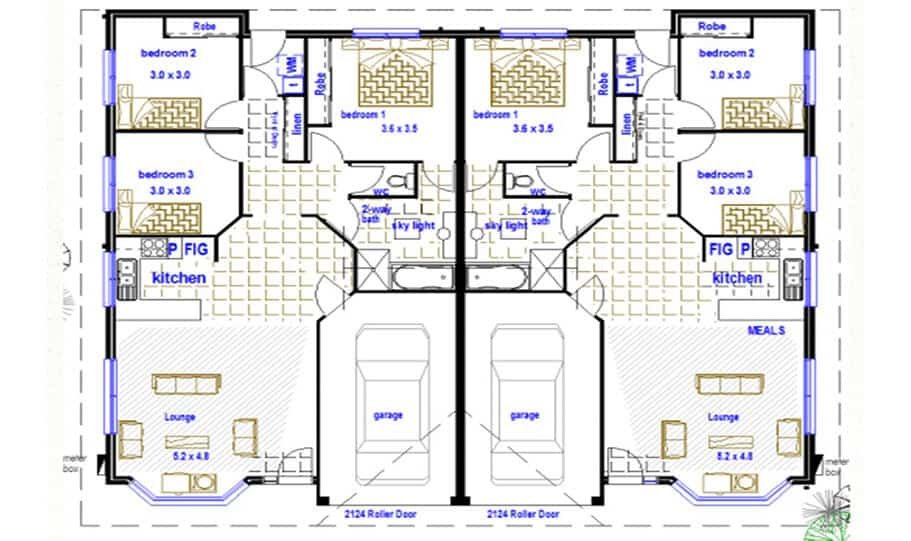 Duplex Design Plan 237 DUK 01