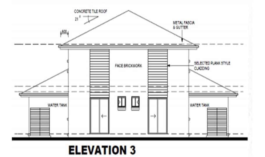 Duplex Kit Home Design Plan 297B 05