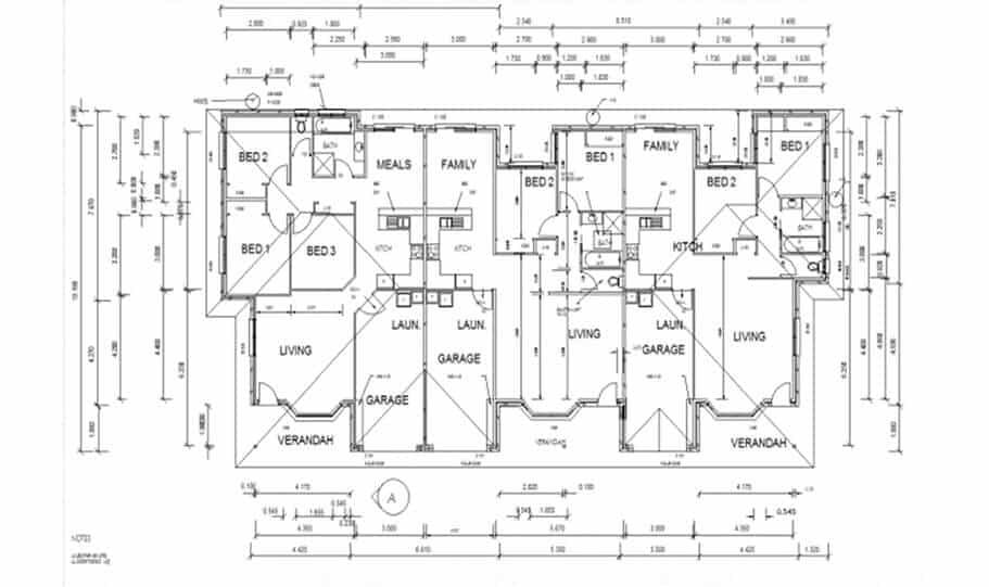 Duplex Kit Home Design Plan 345 TD 06