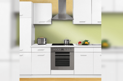 Flat pack block kitchen cabinet set