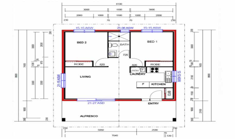 Granny Flat Kit Home Design 60B 02