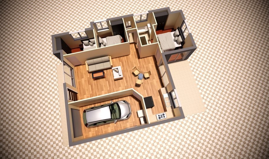 One Storey Kit Homes Plan Lh D