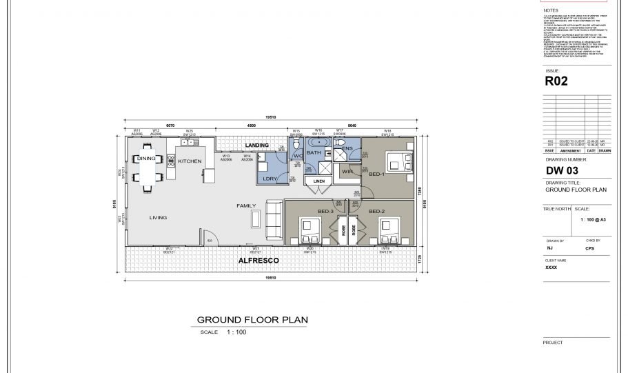 One Storey Kit Homes Plan