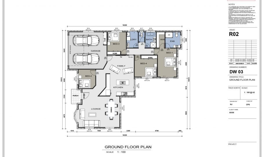 One Storey Kit Homes Plan