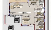One Storey Kit Homes Plan 232 232.19 m2 4 Bed 2Bath 8