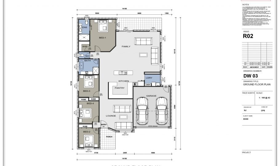 One Storey Kit Homes Plan – D
