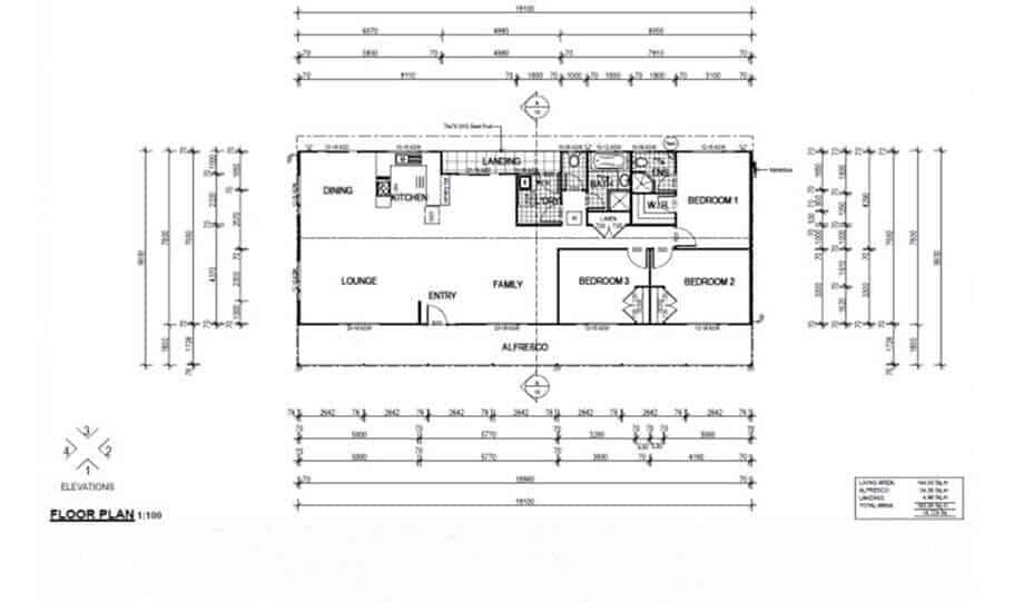 One Storey Plan 148 01