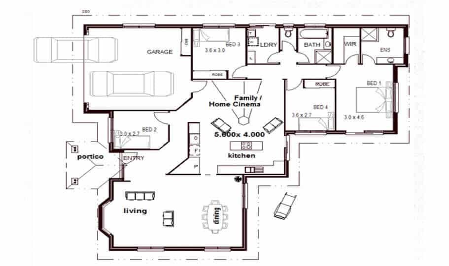 One Storey Plan 159 01 1