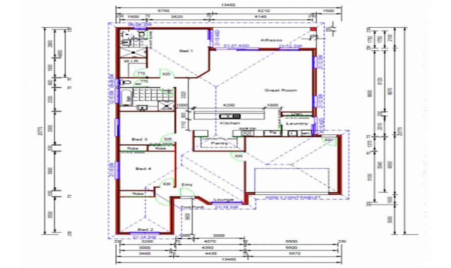 One Storey Plan 227 02