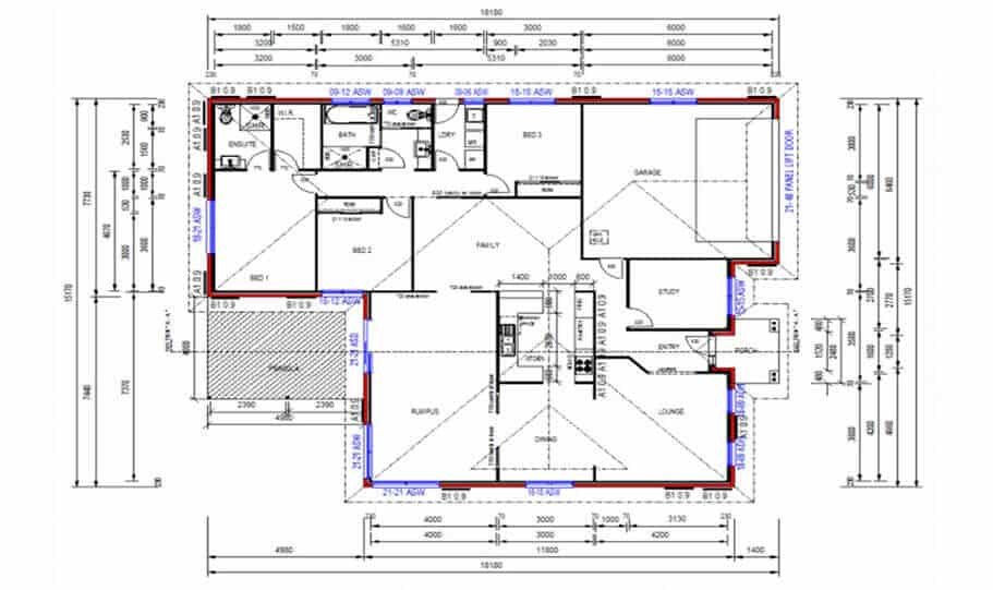 One Storey Plan 250JP 01