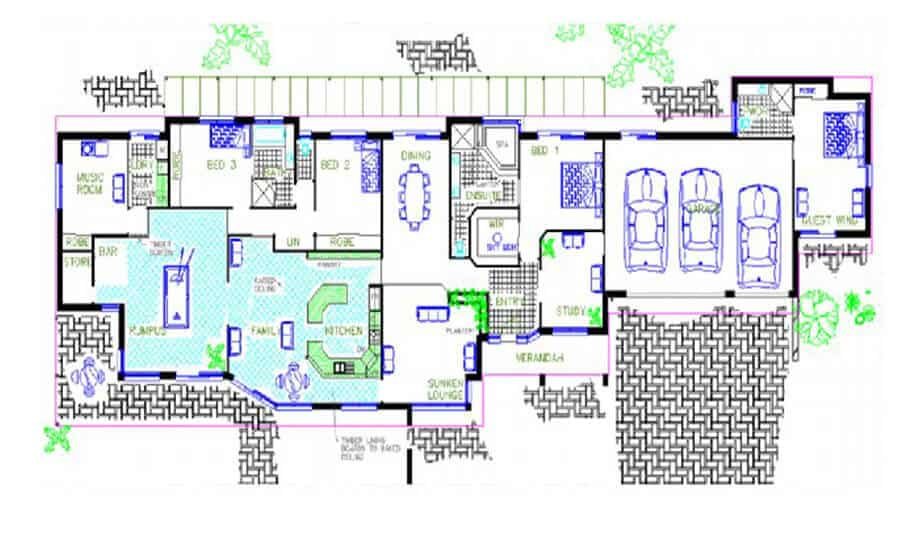 One Storey Plan 370 01