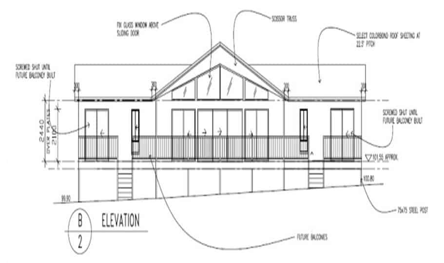 Sloping Land Kit Home Design 173 03