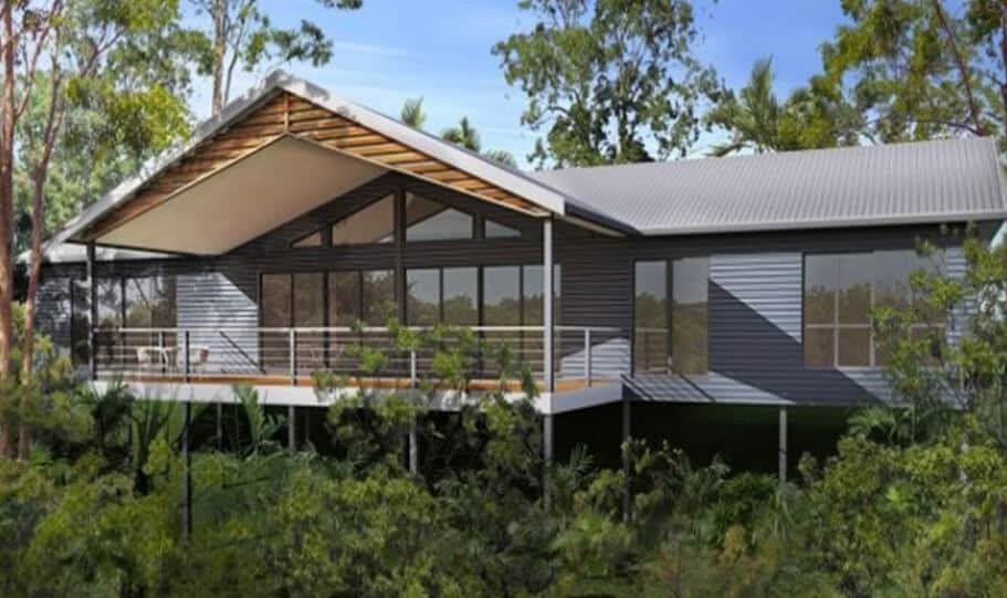 Sloping Land Kit Home Design 173 05