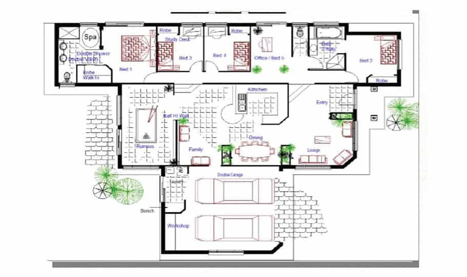 Sloping Land Kit Home Design 221 01