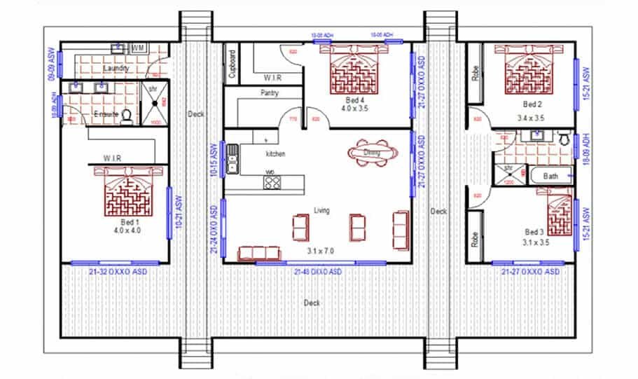 Sloping Land Kit Home Design 222 01