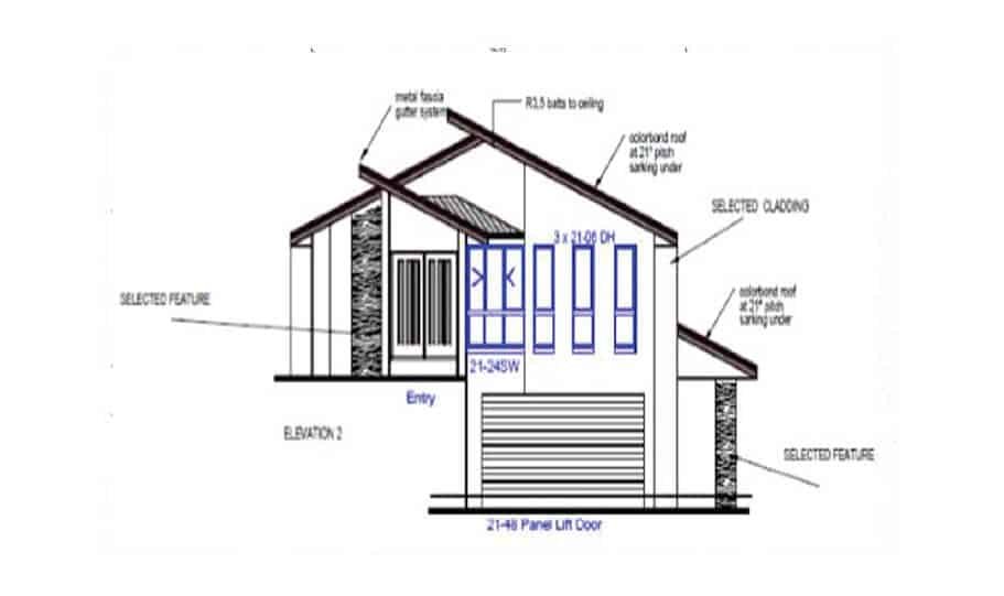 Sloping Land Kit Home Design 257 06