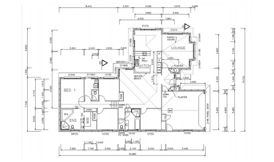 Sloping Land Kit Home Design 268 02
