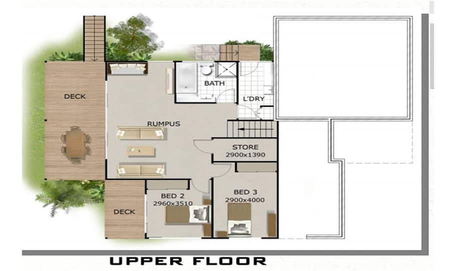 Sloping Land Kit Home Design 279 01