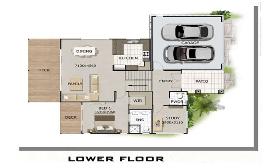 Sloping Land Kit Home Design 279 02