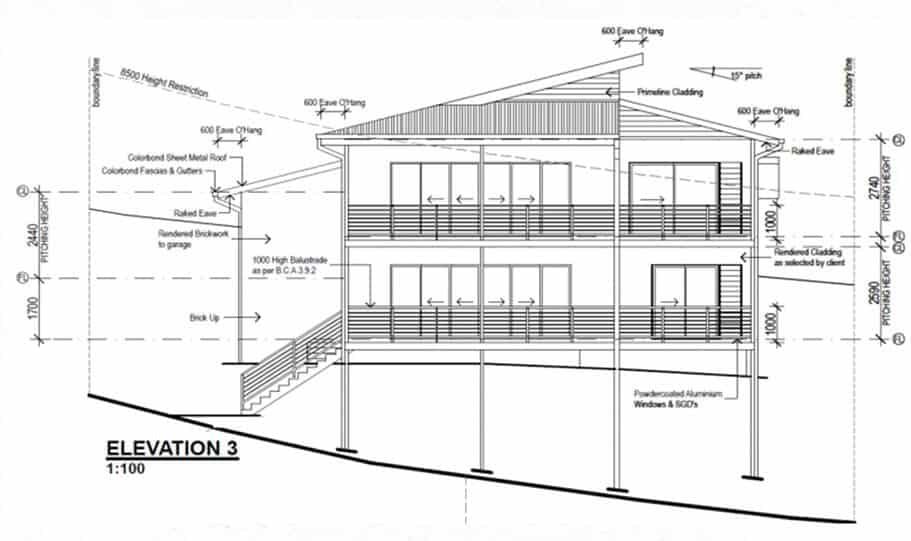 Sloping Land Kit Home Design 279 05
