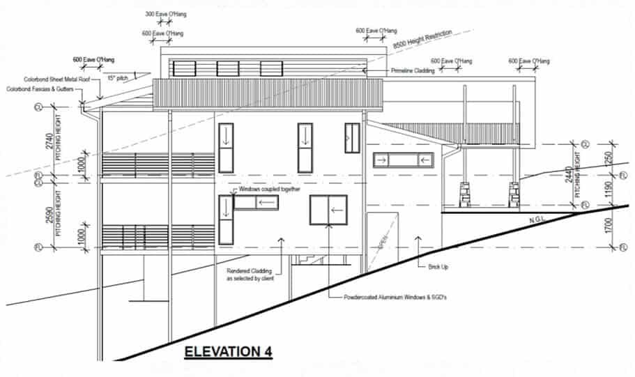 Sloping Land Kit Home Design 279 06