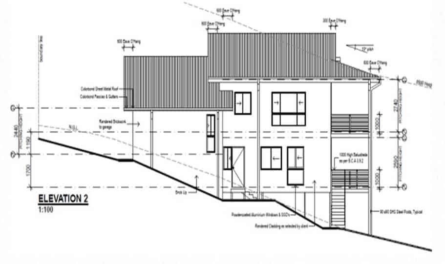 Sloping Land Kit Home Design 279 09