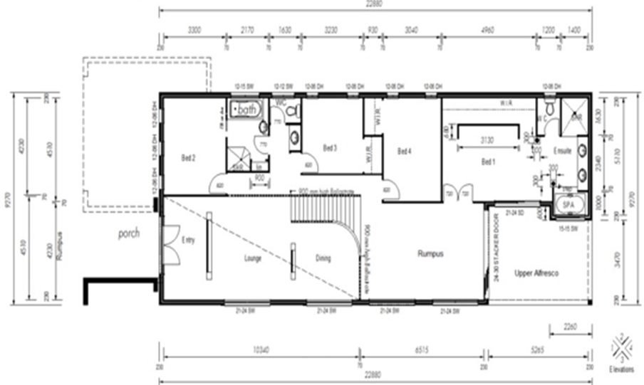 Two Storey Kit Home Plan 426 426 m2 4 Bed 3 Bath 4