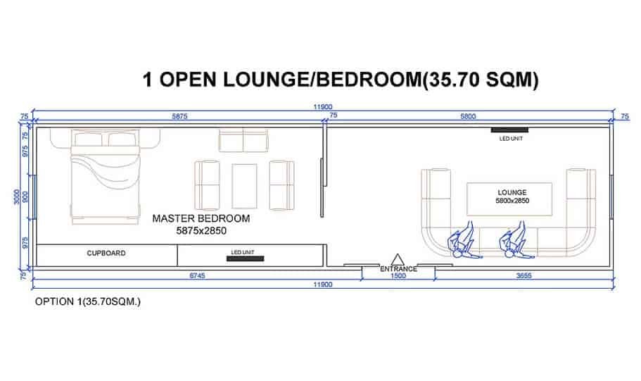 one king 40 foot transportable home 04