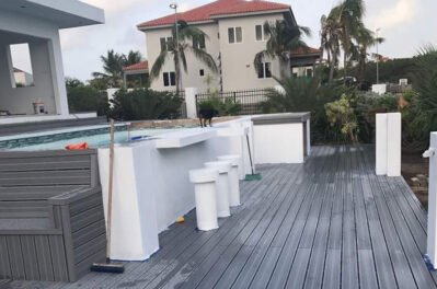 Cd Composite Swimming Pool Building Case In Curacao