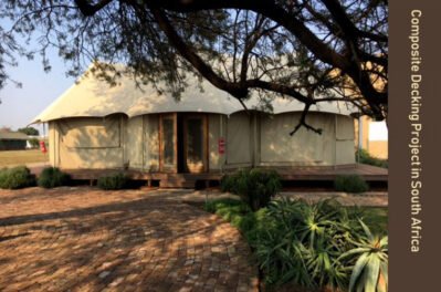 Composite Decking Installation Project For A Tent House In South Africa