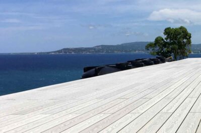 High End Seaside Wood Grain Luxury Composite Decking Project