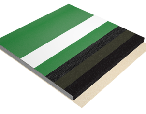 Laykold Advantage 5 cushion surface