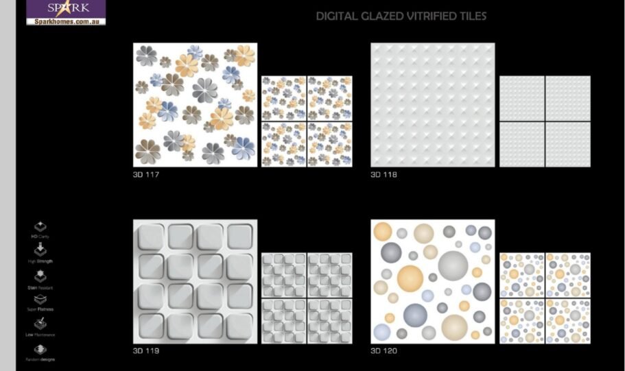 Spark Ceramic 600x600mm 3d Floor Tiles (1)