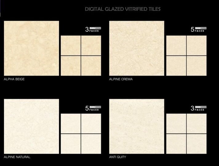 Spark Vitrified FloorTiles Glossy Series Alpha Beige