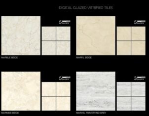 Spark Vitrified Tiles Glossy Series Marble Beige