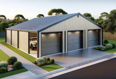 3 Garage Steel Frame
